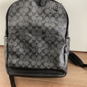 Coach Black and Gray Backpack